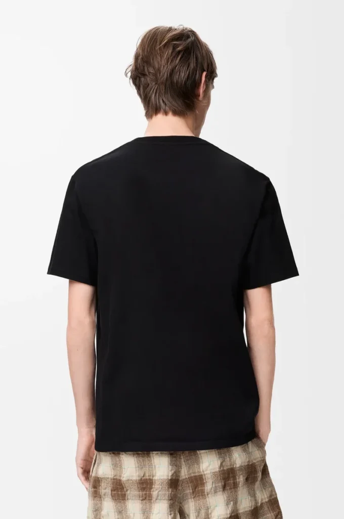 T-shirt dal taglio morbido in cotone Nero