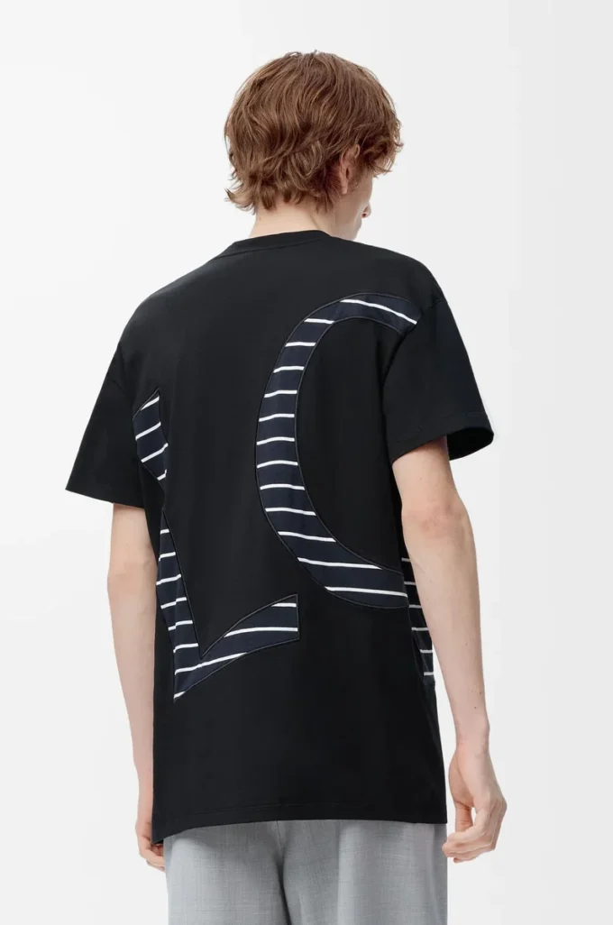 T-shirt dal taglio morbido in cotone Nero