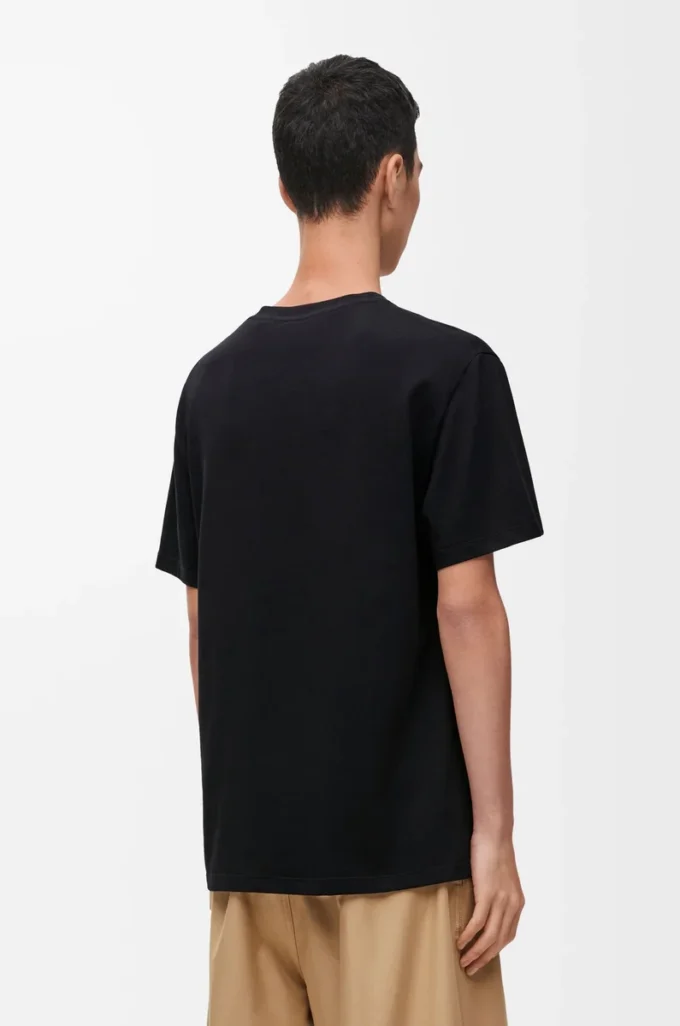 T-shirt dal taglio morbido in cotone Nero