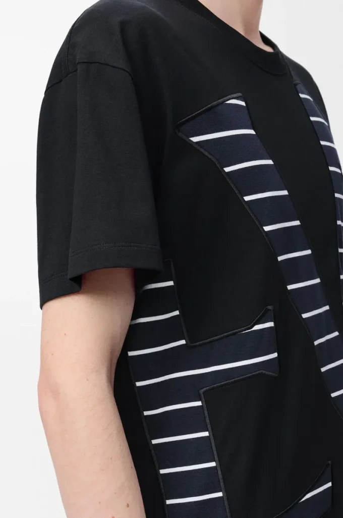 T-shirt dal taglio morbido in cotone Nero