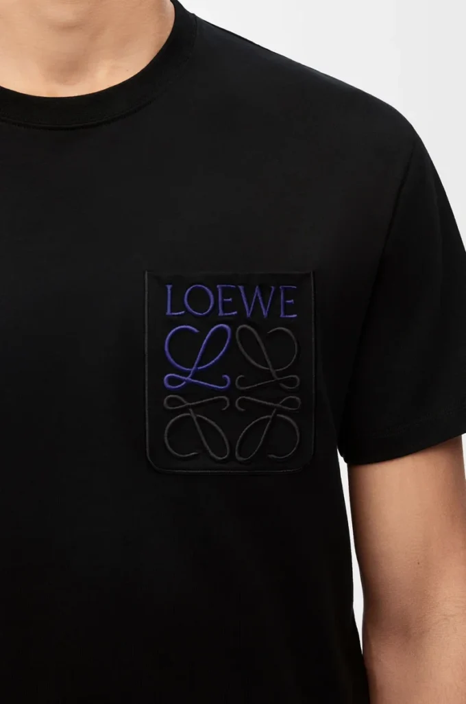 T-shirt dal taglio morbido in cotone Nero