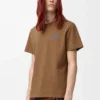 T-shirt dal taglio regolare in cotone color cammello T-shirt dal taglio regolare in cotone color cammello