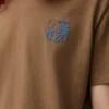 T-shirt dal taglio regolare in cotone color cammello T-shirt dal taglio regolare in cotone color cammello