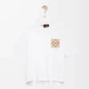 T-shirt dal taglio squadrato in cotone bianco T-shirt dal taglio squadrato in cotone bianco