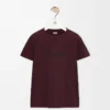 T-shirt dalla vestibilità morbida in cotone bordeaux T-shirt dalla vestibilità morbida in cotone bordeaux