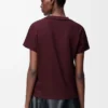 T-shirt dalla vestibilità morbida in cotone bordeaux T-shirt dalla vestibilità morbida in cotone bordeaux