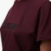 T-shirt dalla vestibilità morbida in cotone bordeaux T-shirt dalla vestibilità morbida in cotone bordeaux