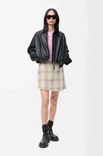 T-shirt dalla vestibilità regolare in misto cotone Rosa