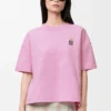 T-shirt dalla vestibilità regolare in misto cotone Rosa T-shirt dalla vestibilità regolare in misto cotone Rosa