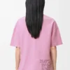 T-shirt dalla vestibilità regolare in misto cotone Rosa T-shirt dalla vestibilità regolare in misto cotone Rosa