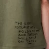 T-shirt dalla vestibilità regolare in misto cotone Verde kaki