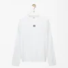 T-shirt oversize a maniche lunghe in cotone bianco T-shirt oversize a maniche lunghe in cotone bianco
