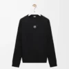 T-shirt oversize a maniche lunghe in cotone nero