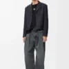 T-shirt oversize a maniche lunghe in cotone nero