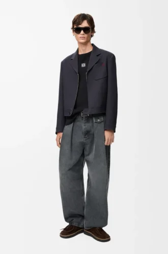 T-shirt oversize a maniche lunghe in cotone nero