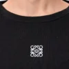 T-shirt oversize a maniche lunghe in cotone nero