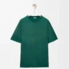 T-shirt oversize in cotone verde scuro T-shirt oversize in cotone verde scuro