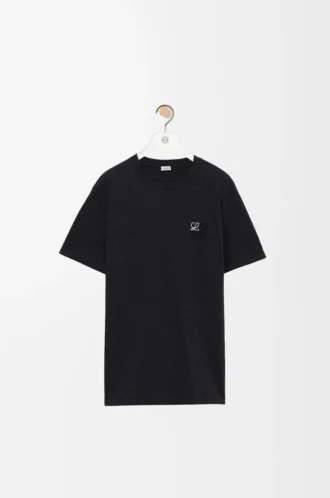 T-shirt regular fit in cotone antracite