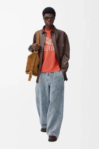 T-shirt regular fit in cotone Arancione
