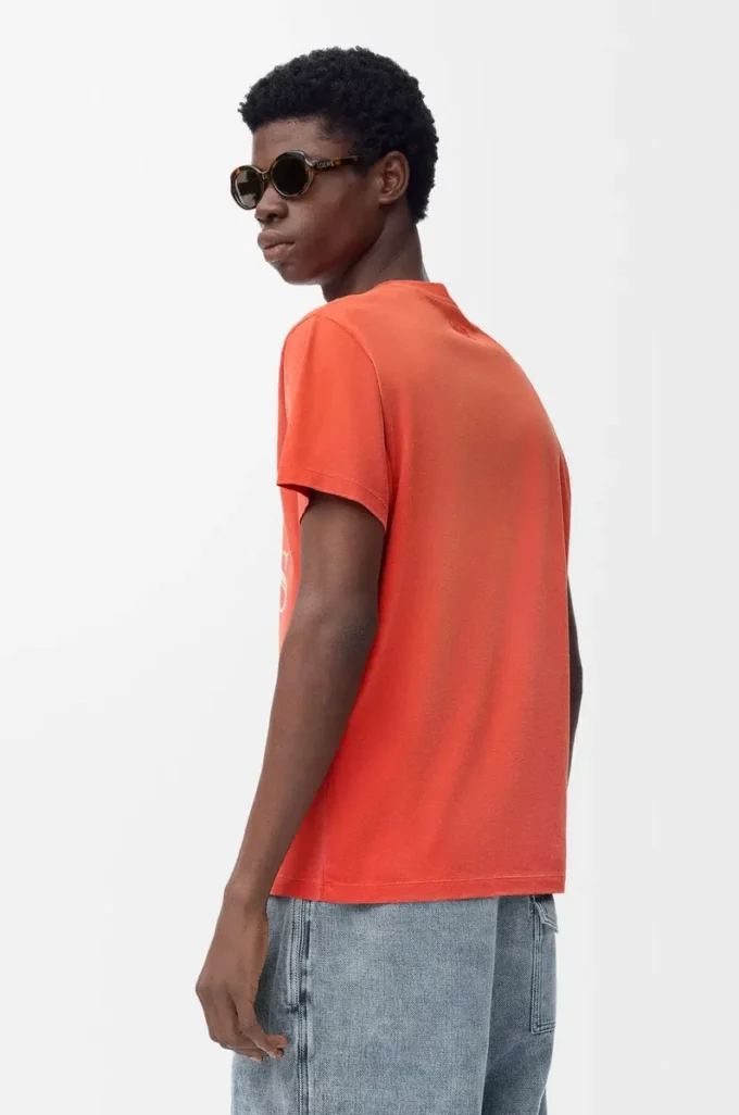 T-shirt regular fit in cotone Arancione T-shirt regular fit in cotone Arancione