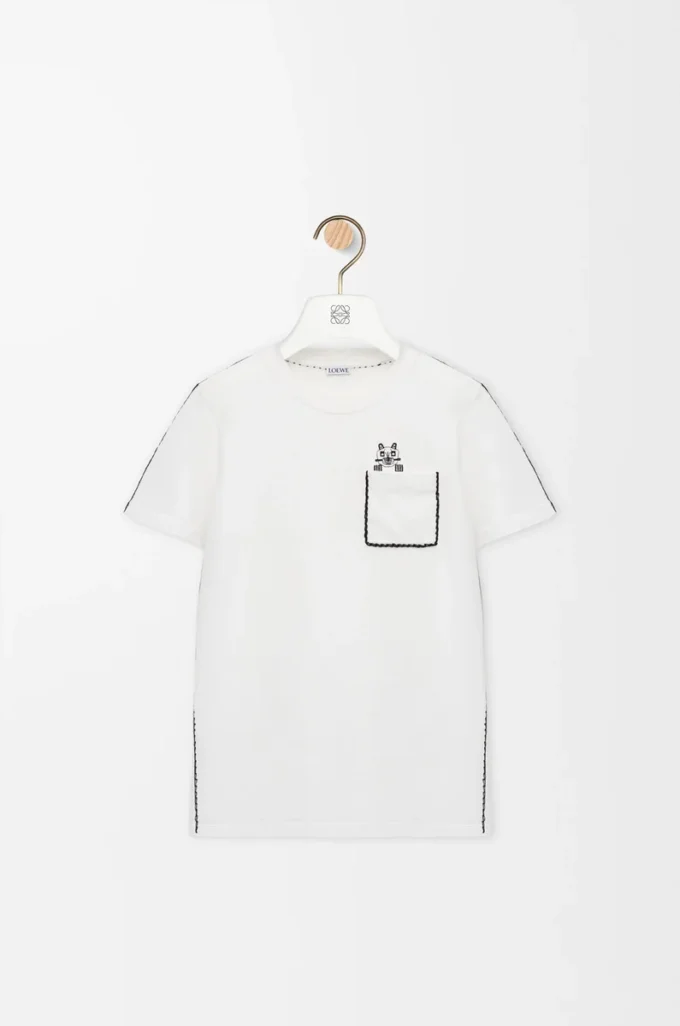 T-shirt regular fit in cotone Bianco T-shirt regular fit in cotone Bianco