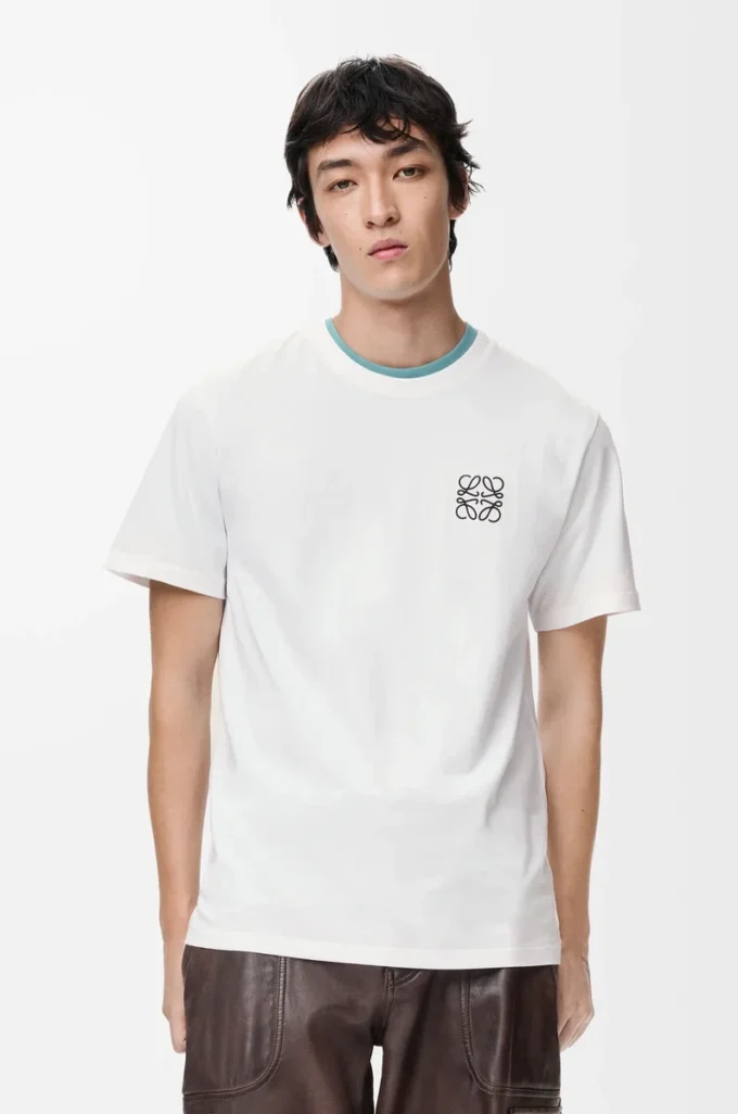 T-shirt regular fit in cotone bianco T-shirt regular fit in cotone bianco