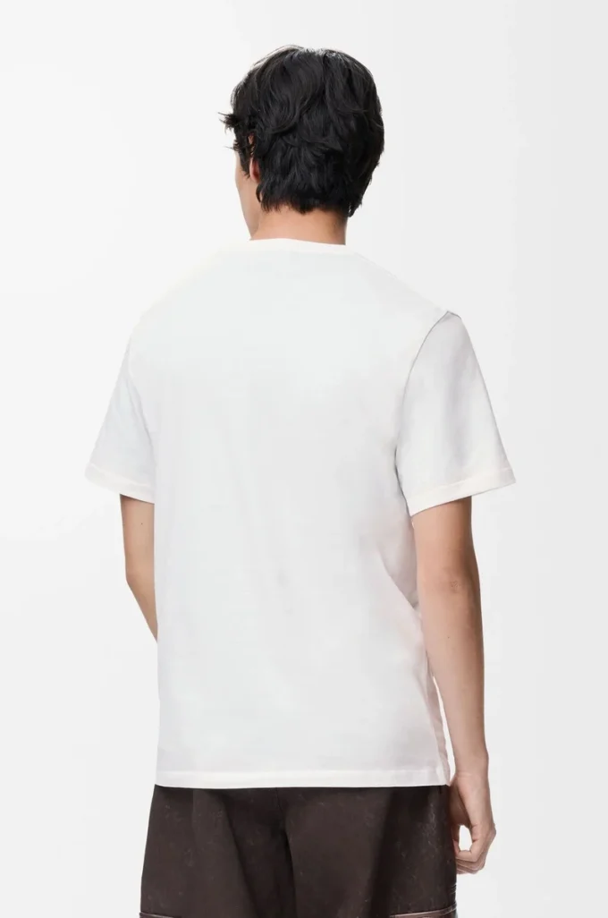 T-shirt regular fit in cotone bianco T-shirt regular fit in cotone bianco