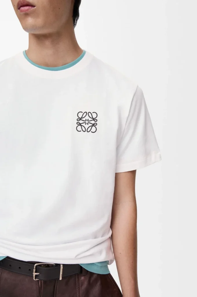 T-shirt regular fit in cotone bianco T-shirt regular fit in cotone bianco