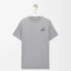 T-shirt regular fit in cotone grigio medio T-shirt regular fit in cotone grigio medio