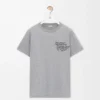 T-shirt regular fit in cotone Grigio melange T-shirt regular fit in cotone Grigio melange