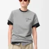 T-shirt regular fit in cotone Grigio melange