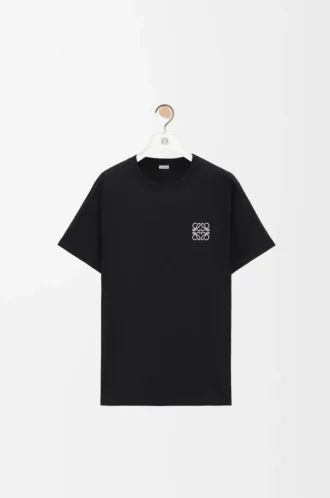 T-shirt regular fit in cotone nero T-shirt regular fit in cotone nero