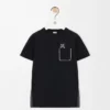 T-shirt regular fit in cotone Nero