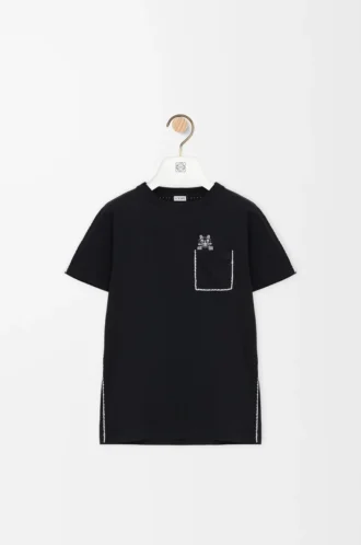 T-shirt regular fit in cotone Nero T-shirt regular fit in cotone Nero