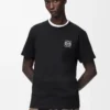 T-shirt regular fit in cotone nero