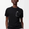 T-shirt regular fit in cotone Nero