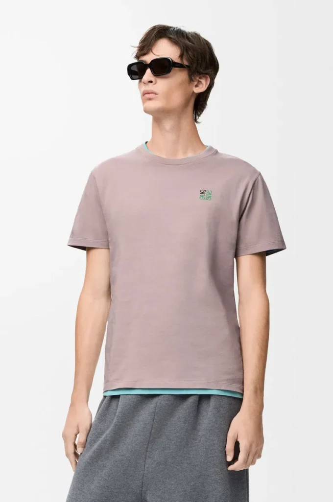 T-shirt regular fit in cotone Rosa chiaro T-shirt regular fit in cotone Rosa chiaro