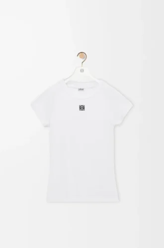 T-shirt slim fit in misto cotone Bianco T-shirt slim fit in misto cotone Bianco