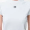 T-shirt slim fit in misto cotone Bianco