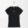 T-shirt slim fit in misto cotone Nero