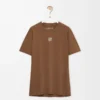 T-shirt sportiva in jersey tecnico color caramello T-shirt sportiva in jersey tecnico color caramello