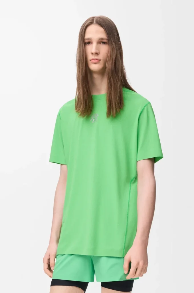 T-shirt sportiva in jersey tecnico Verde