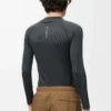Top a maniche lunghe in jersey tecnico Nero
