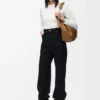 Top a maniche lunghe in modal Bianco Top a maniche lunghe in modal Bianco