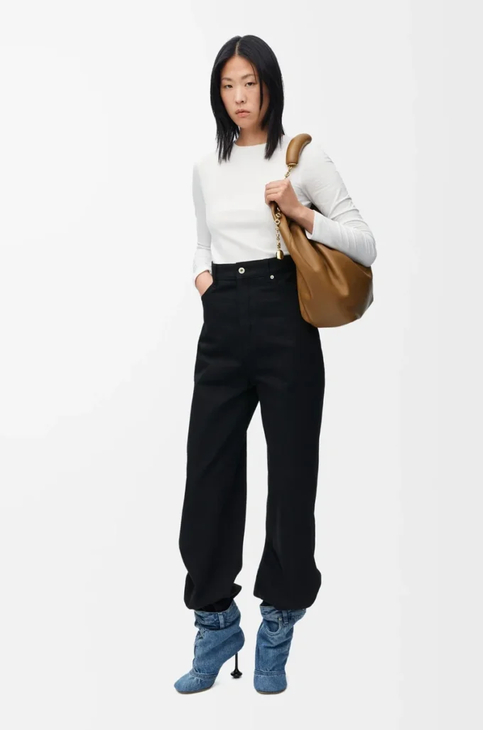 Top a maniche lunghe in modal Bianco Top a maniche lunghe in modal Bianco