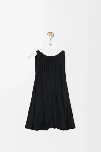 Top con scollo all’americana in viscosa Nero Top con scollo all’americana in viscosa Nero