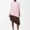 Top drappeggiato in viscosa Rosa