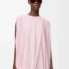 Top drappeggiato in viscosa Rosa