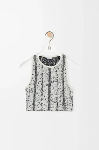 Top in lana Bianco/Nero Top in lana Bianco/Nero