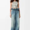 Top in lana Bianco/Nero